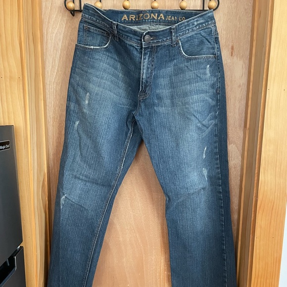 Men’s Arizona Jean Co. Loose Straight Fit Jeans - Picture 1 of 8